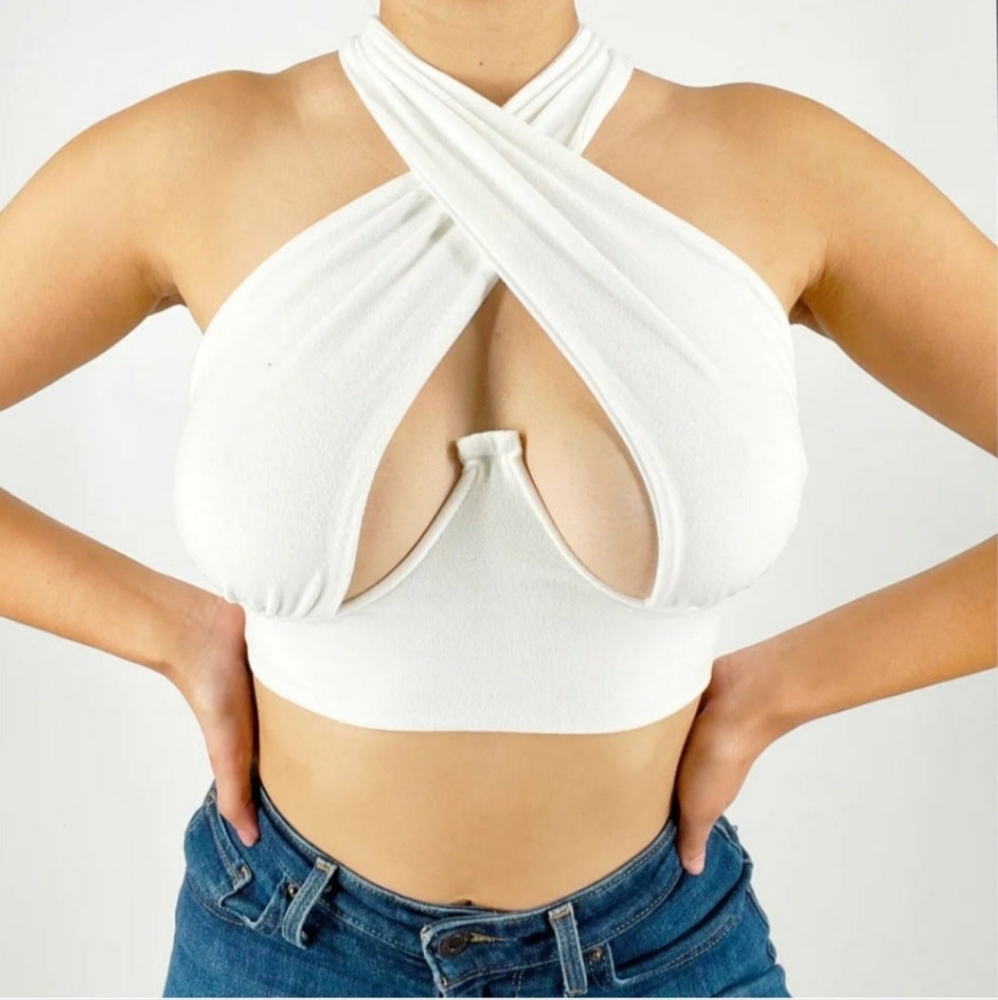 Bustier Cross Crop Top